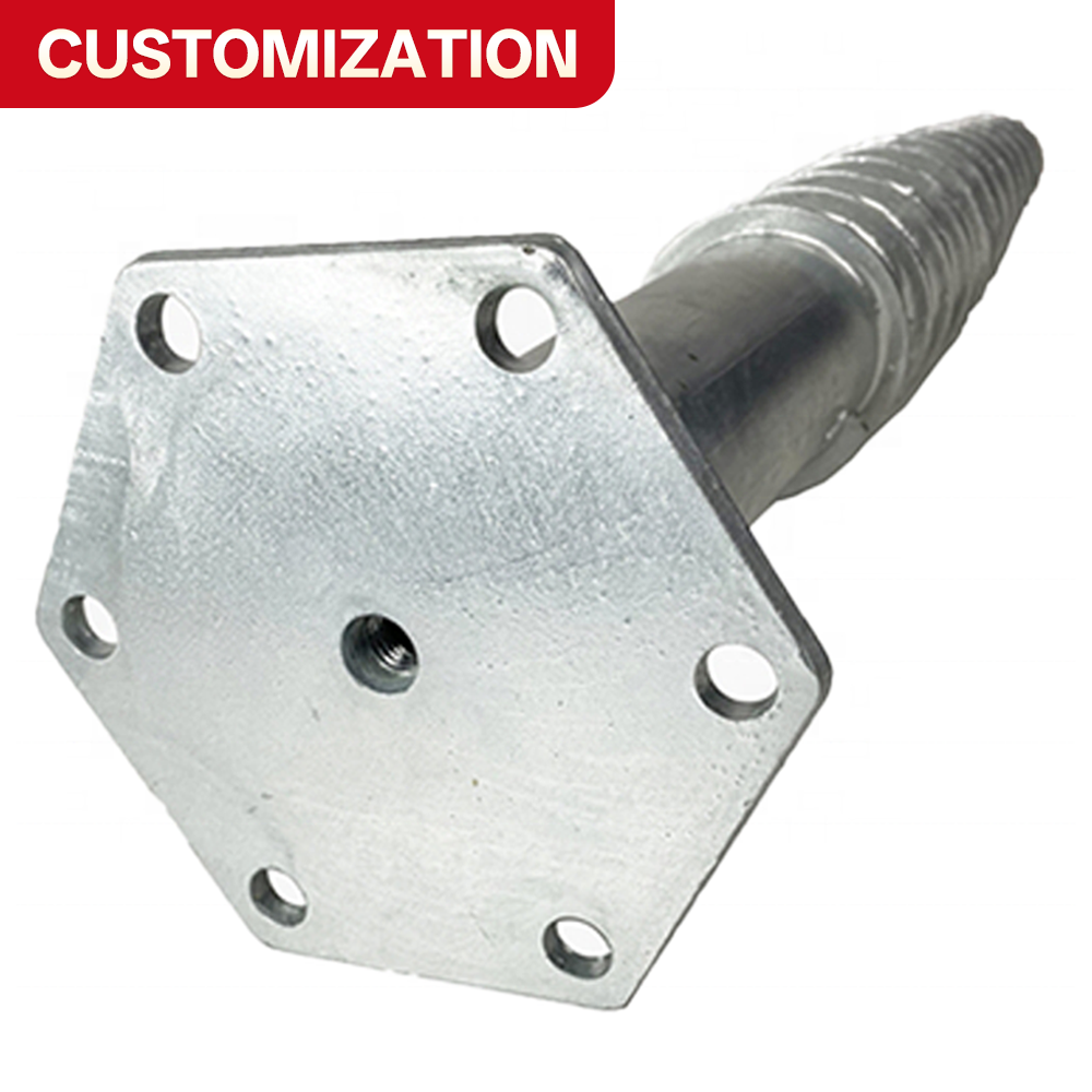 Renewable Energy Yes Please - Custom hot-dip galvanized helical piles with