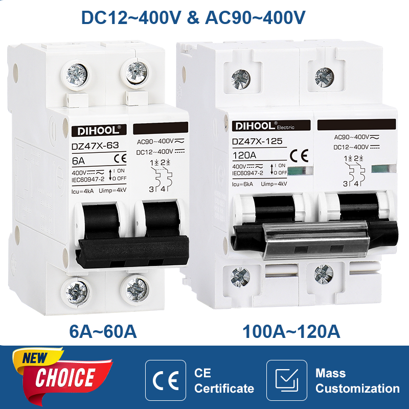 Din Rail Circuit Breaker - DIHOOL DC AC Circuit Breaker 400V
