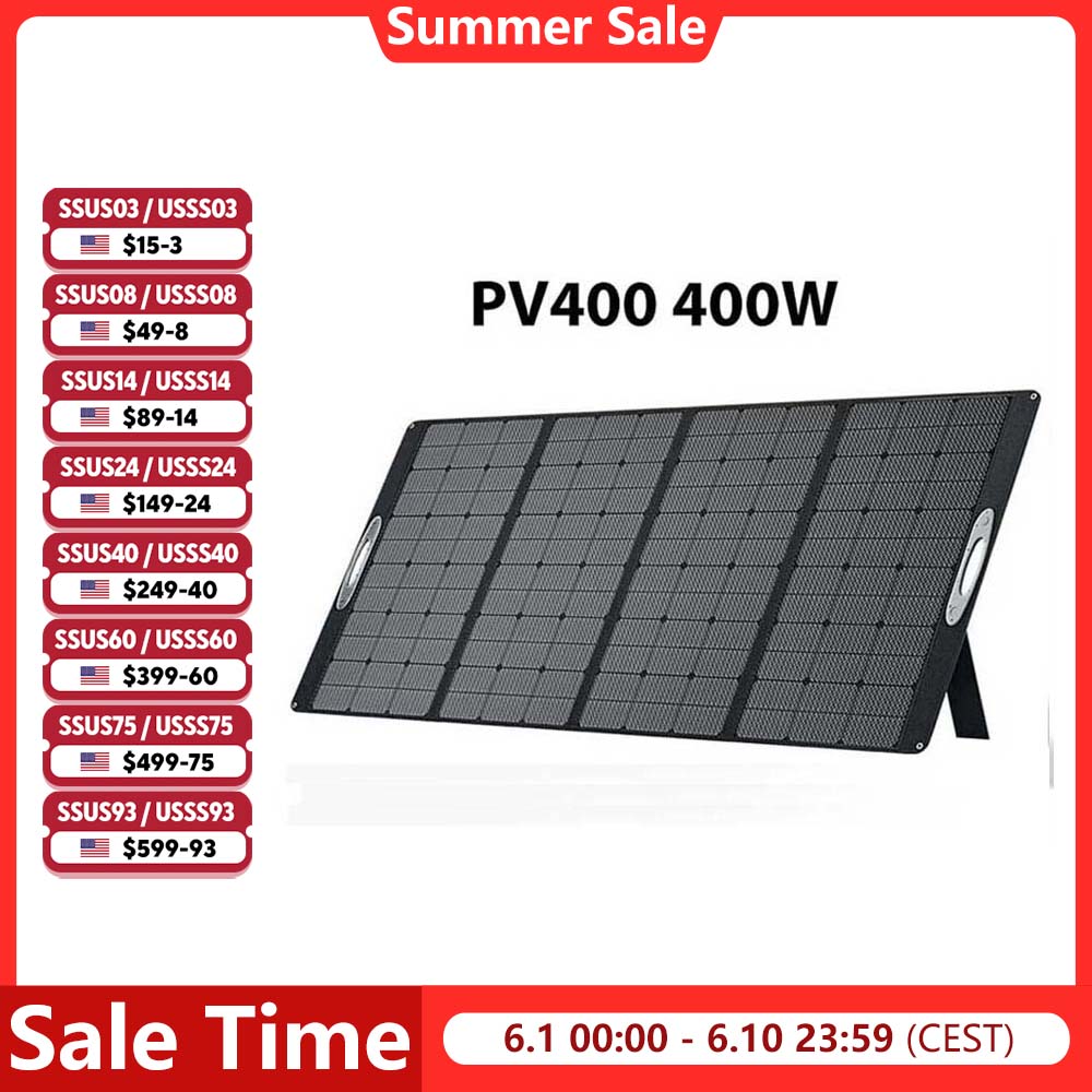 Rv Solar Kit 400W - OUKITEL PV400 Portable Solar Panel 400W