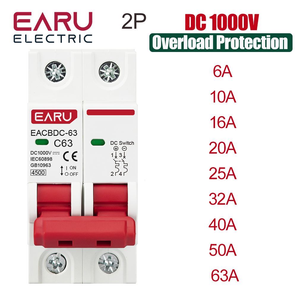 DC 1000V Solar Mini Circuit Br - Din Rail Circuit Breaker のレビューと価格