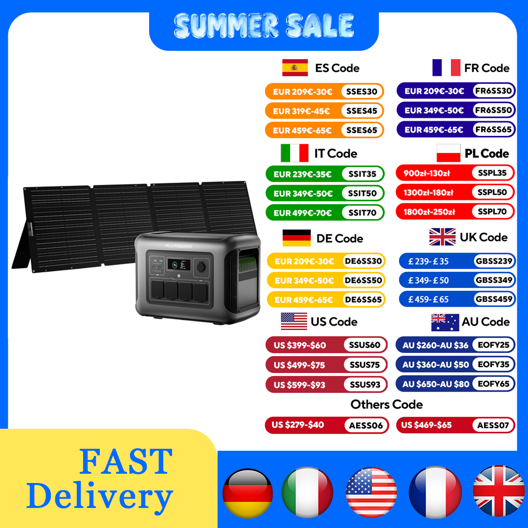 ALLPOWERS R1500 LITE Portable  - Rv Solar Kit 400W のレビューと価格