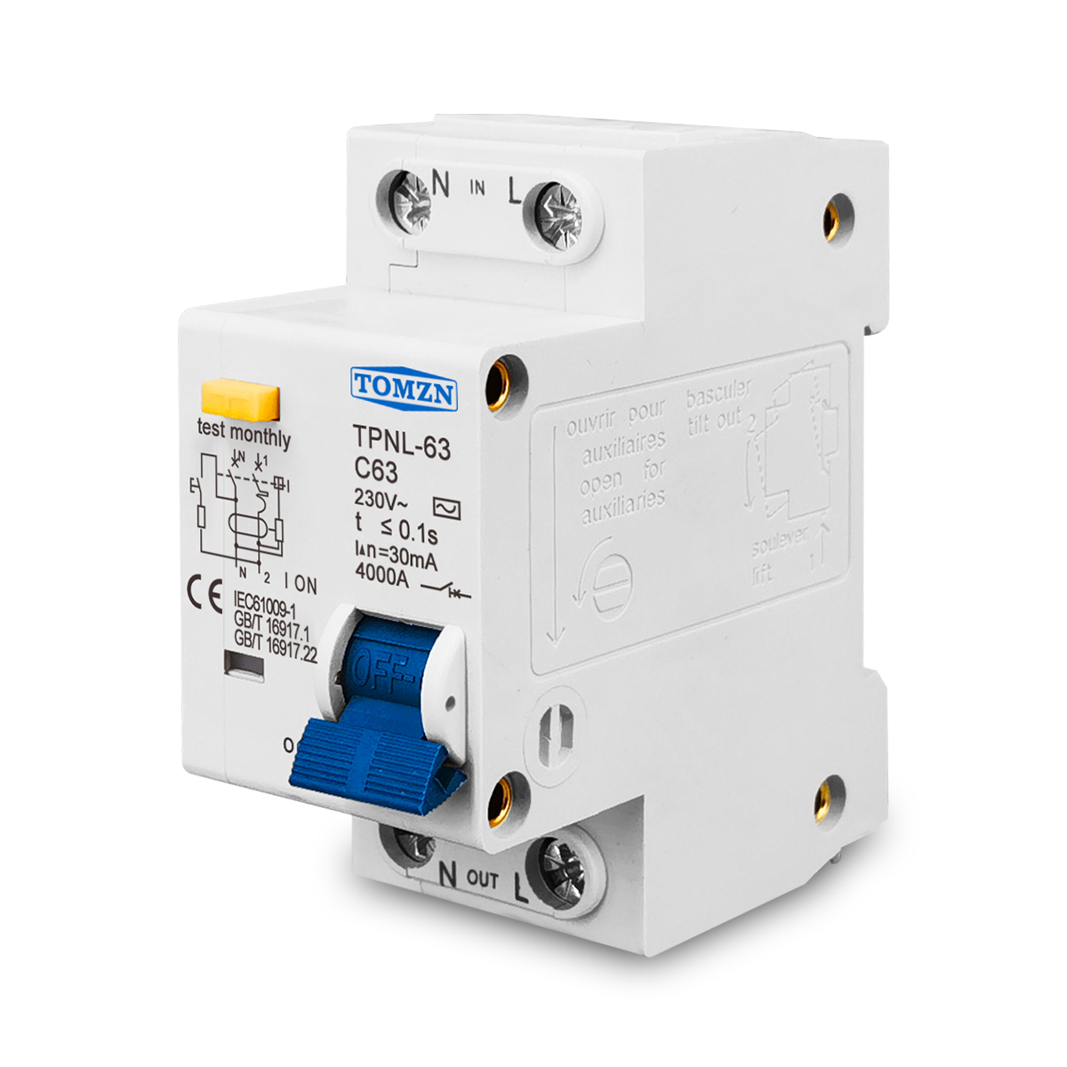 TOMZN TPNL DPNL 230V 1P+N Resi - Din Rail Circuit Breaker のレビューと価格