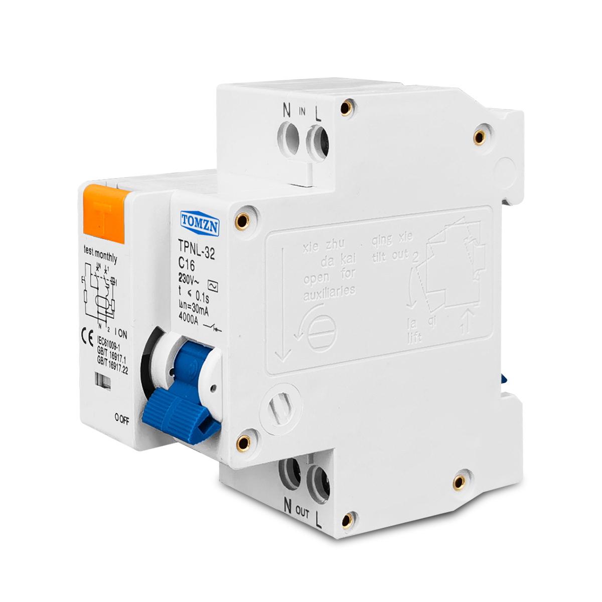 TOMZN TPNL DPNL 230V 1P+N Resi - Din Rail Circuit Breaker のレビューと価格