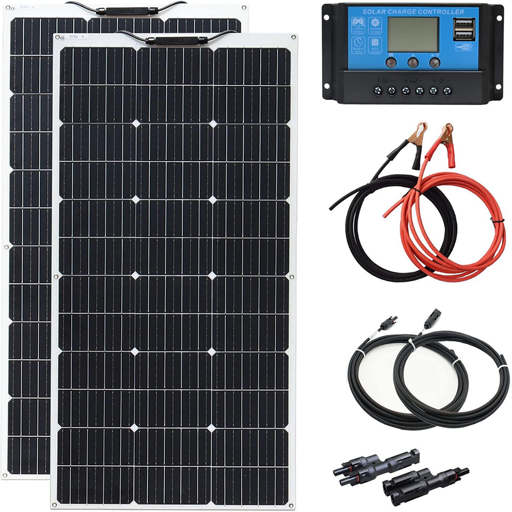 200W Solar Panels 100W Solar P - Rv Solar Kit 400W のレビューと価格