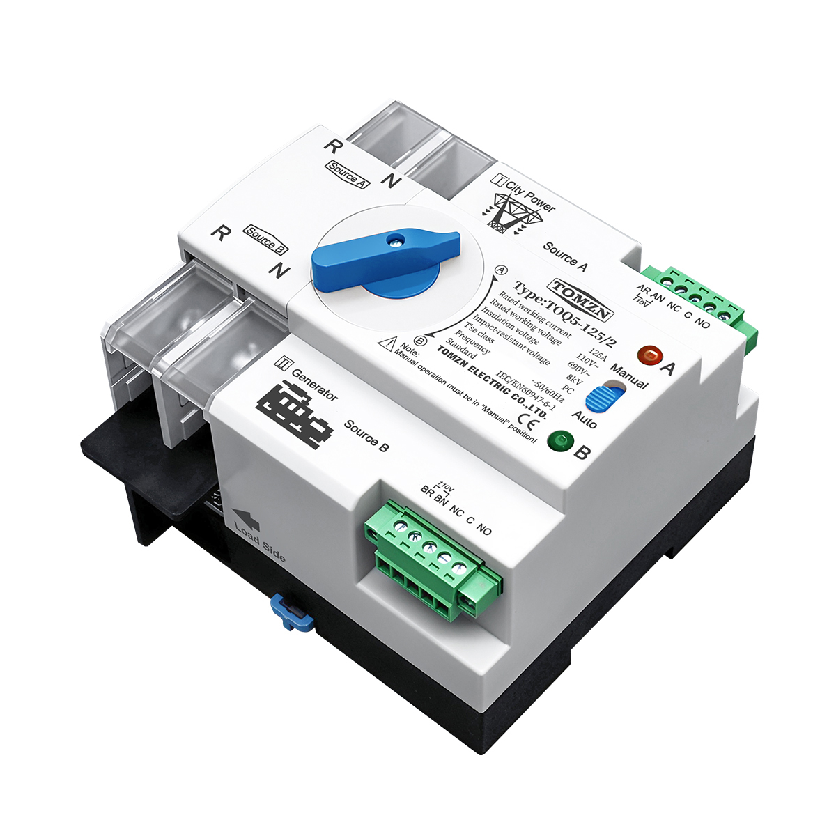 TOMZN Din Rail 2P 3P 4P ATS Du - Din Rail Circuit Breaker のレビューと価格