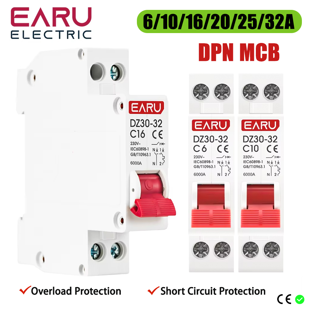DZ30-32 DPN 1P+N Mini Circuit  - Din Rail Circuit Breaker のレビューと価格