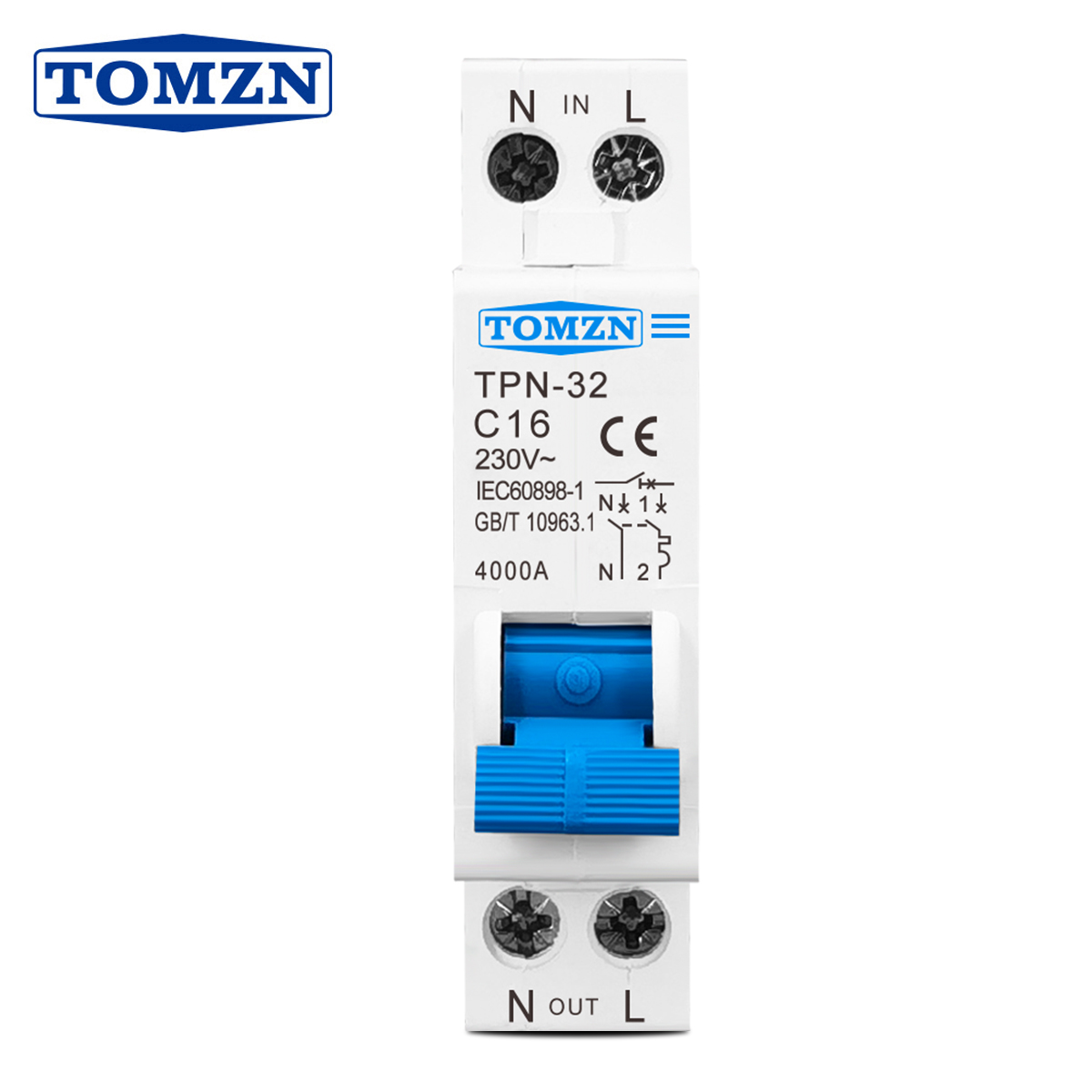 TOMZN TPN 1P+N Mini Circuit Br - Din Rail Circuit Breaker のレビューと価格