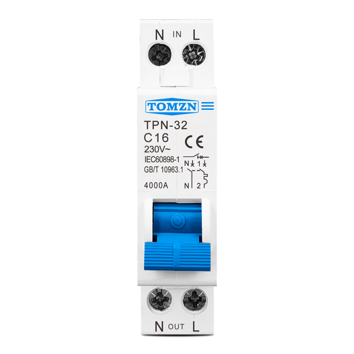 TOMZN TPN 1P+N Mini Circuit Br - Din Rail Circuit Breaker のレビューと価格
