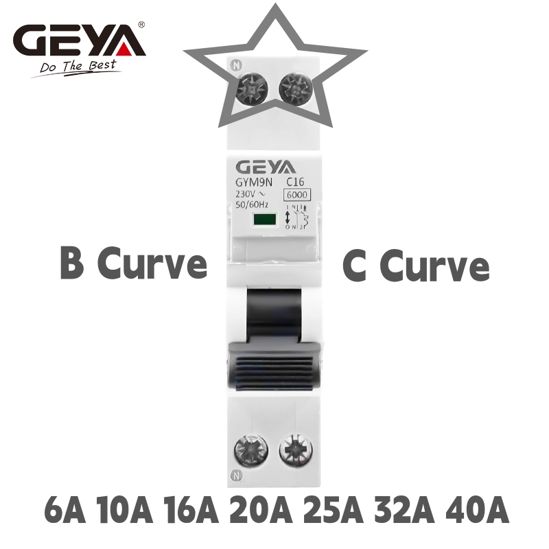 GEYA GYM9N 1P+N MCB 6A 10A 16A - Din Rail Circuit Breaker のレビューと価格