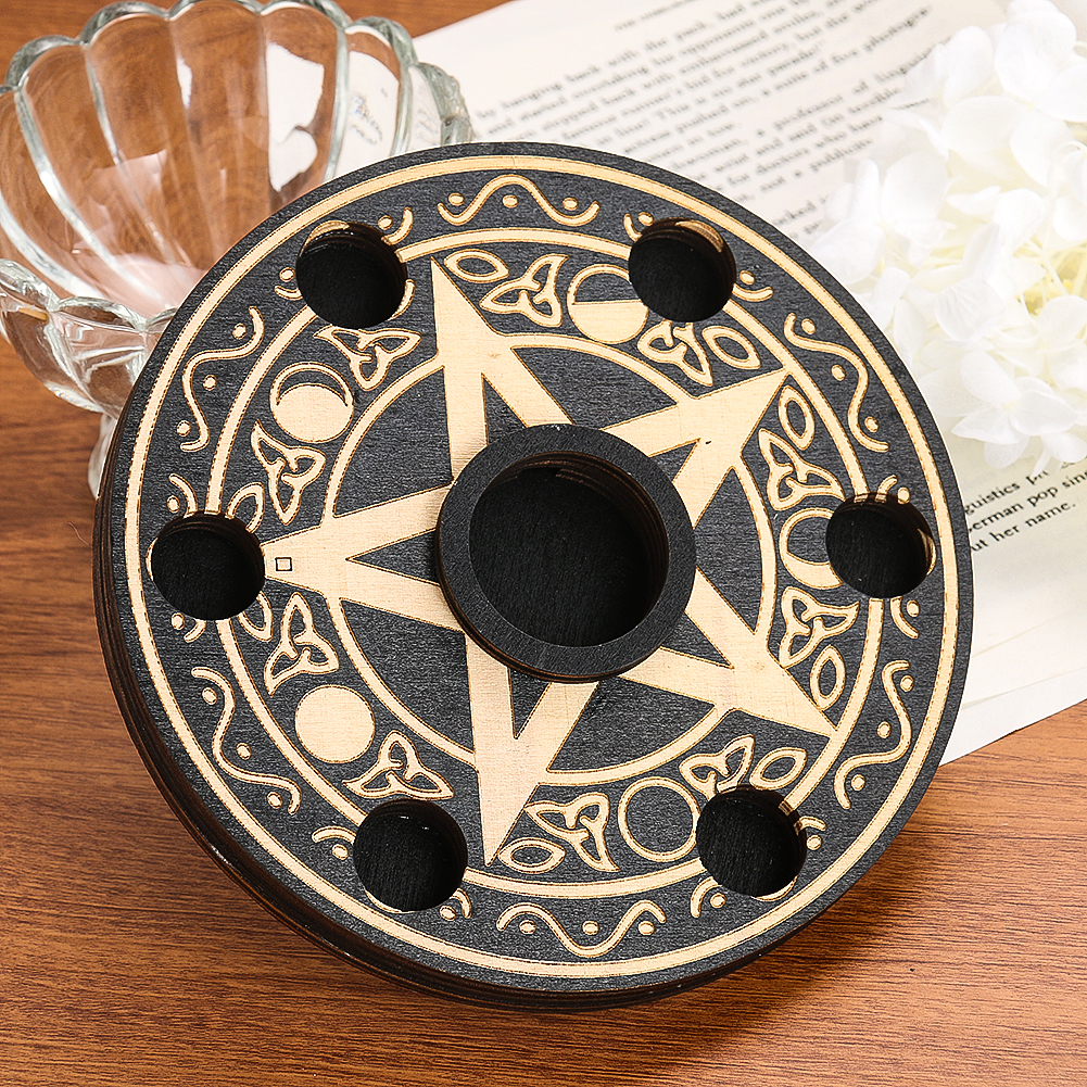 Wooden Pentacle Crystal Ball D - Energy Storage Rack のレビューと価格