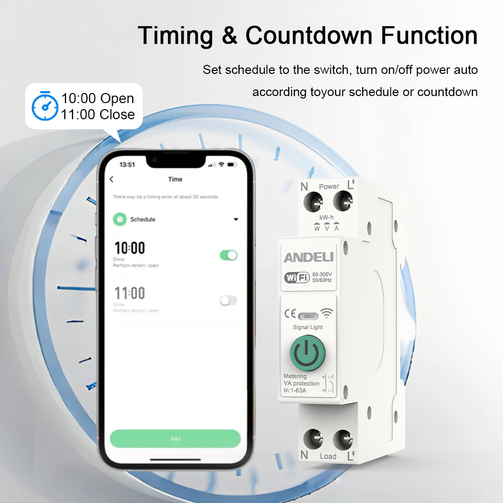 ANDELI TUYA WiFi Smart Circuit - Din Rail Circuit Breaker のレビューと価格