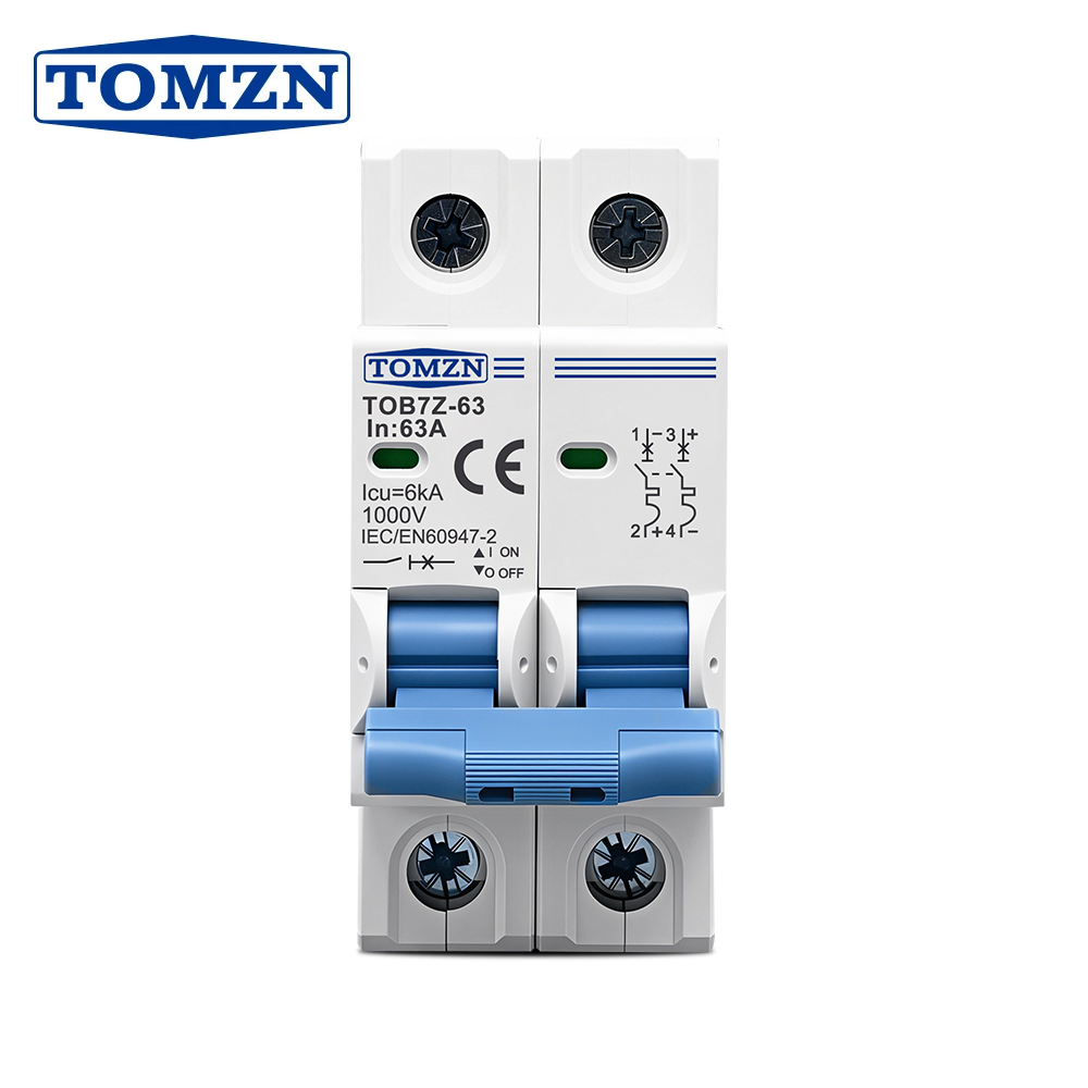 TOMZN 2P DC 1000V Solar Mini C - Din Rail Circuit Breaker のレビューと価格