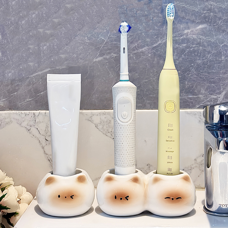 Ceramic Toothbrush Holder Cute - Energy Storage Rack のレビューと価格