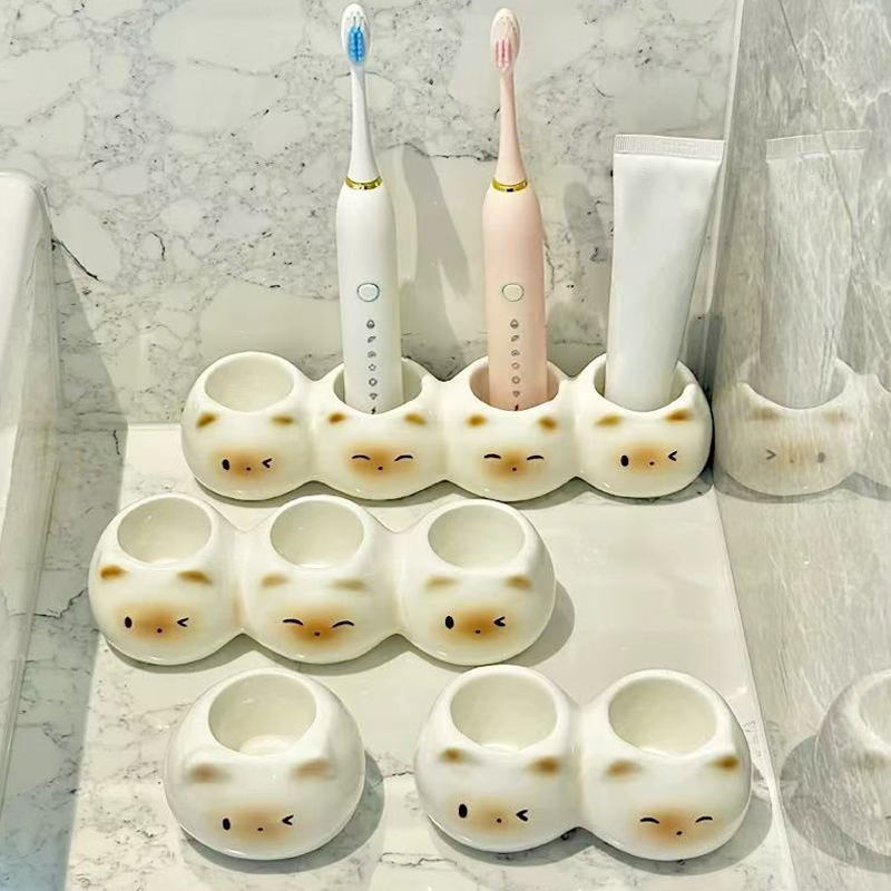 Ceramic Toothbrush Holder Cute - Energy Storage Rack のレビューと価格