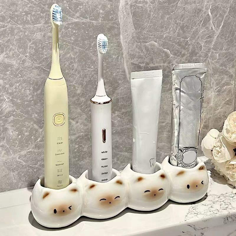 Ceramic Toothbrush Holder Cute - Energy Storage Rack のレビューと価格