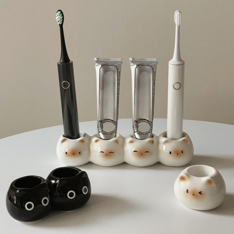 Ceramic Toothbrush Holder Cute - Energy Storage Rack のレビューと価格