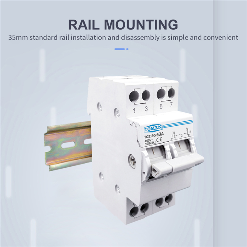 2P 63A Dual Power Manual Trans - Din Rail Circuit Breaker のレビューと価格