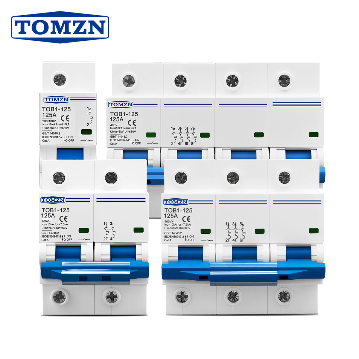 1P 2P 3P 4P 400V AC High-curre - Din Rail Circuit Breaker のレビューと価格