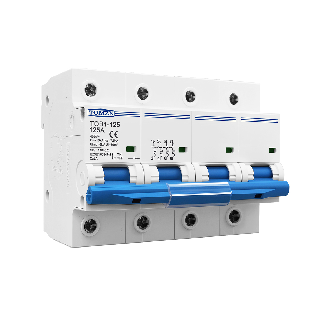 1P 2P 3P 4P 400V AC High-curre - Din Rail Circuit Breaker のレビューと価格