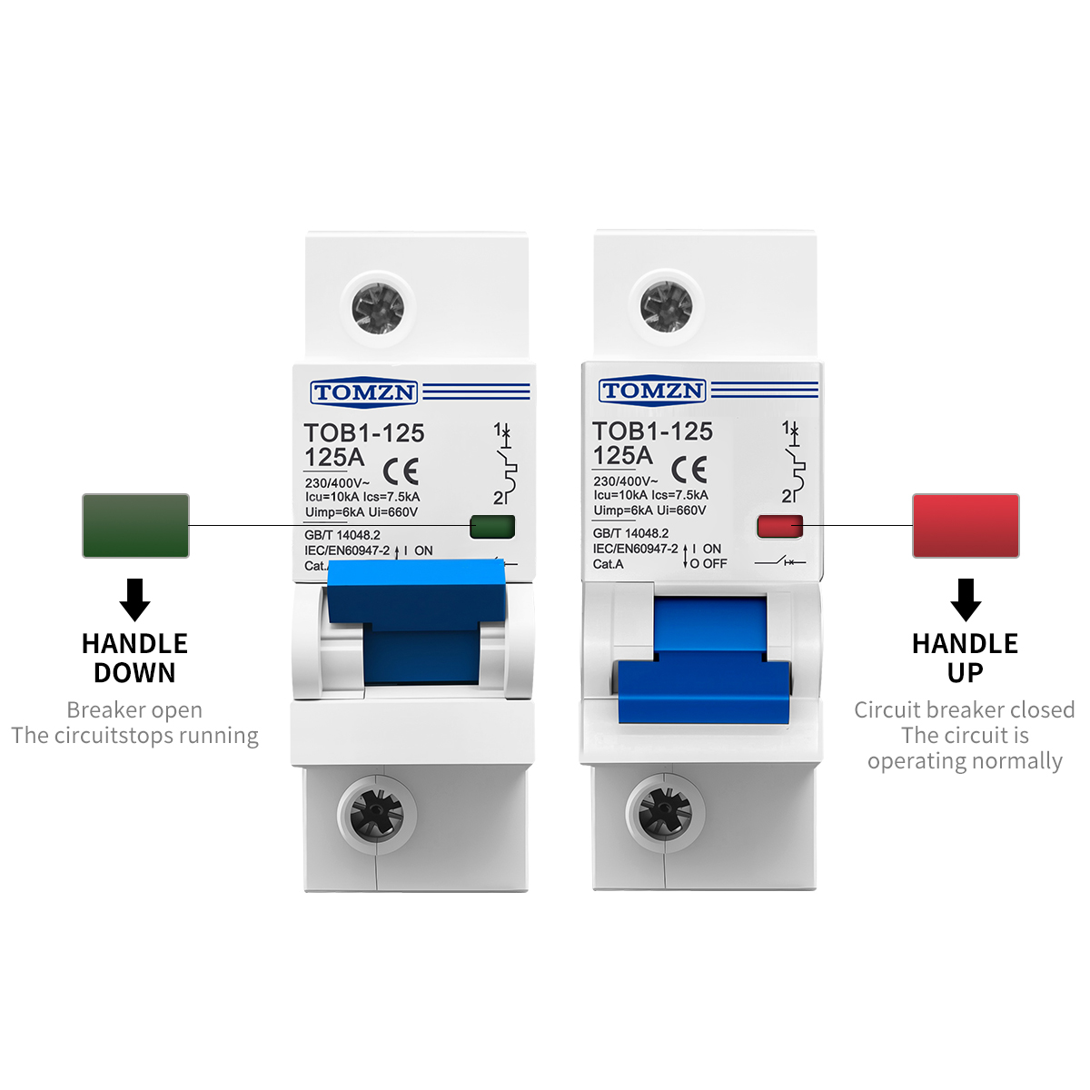 1P 2P 3P 4P 400V AC High-curre - Din Rail Circuit Breaker のレビューと価格