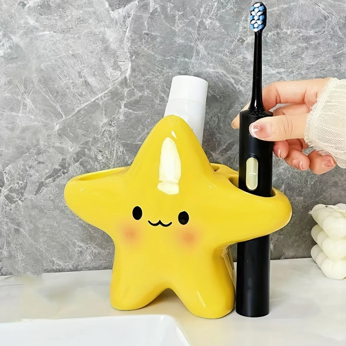 Cute Star Ceramic Toothbrush H - Energy Storage Rack のレビューと価格