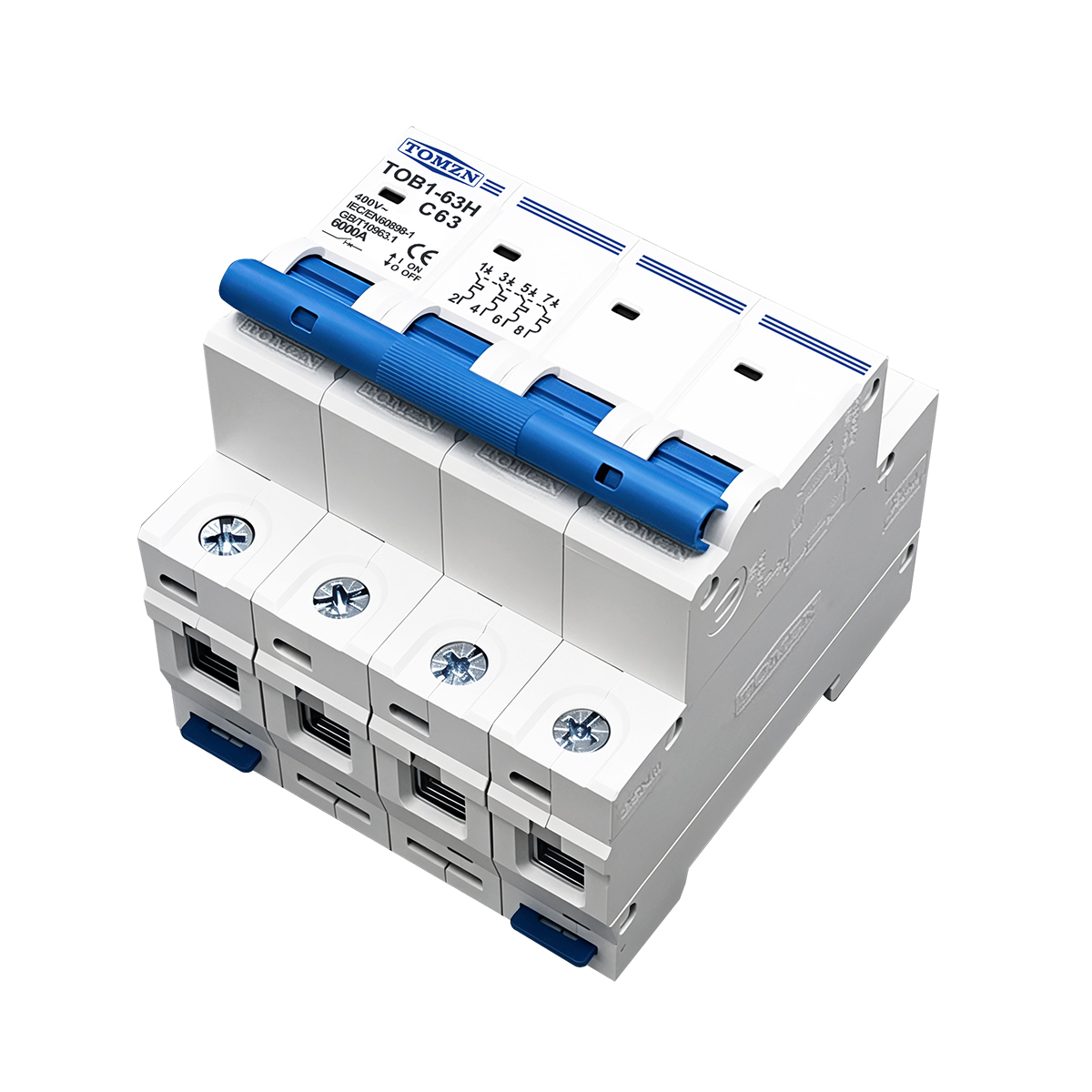 TOMZN AC MCB TOB1-63H C Curve  - Din Rail Circuit Breaker のレビューと価格