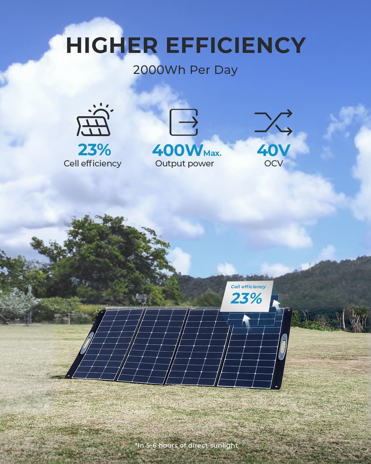 OUKITEL PV400 Portable Solar P - Rv Solar Kit 400W のレビューと価格
