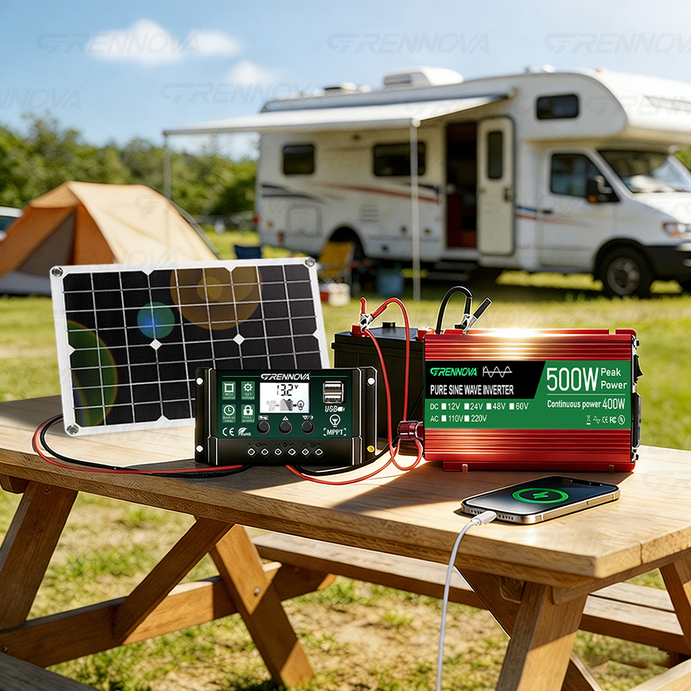 Complete Pure Sine Wave Solar  - Rv Solar Kit 400W のレビューと価格