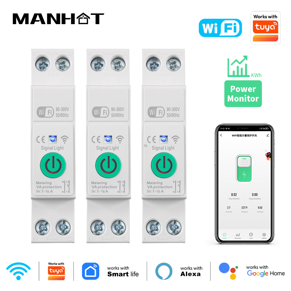 Smart WiFi Circuit Breaker Swi - Din Rail Circuit Breaker のレビューと価格