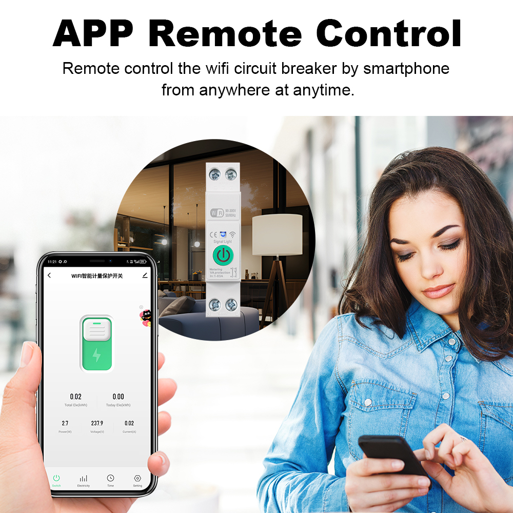 Smart WiFi Circuit Breaker Swi - Din Rail Circuit Breaker のレビューと価格